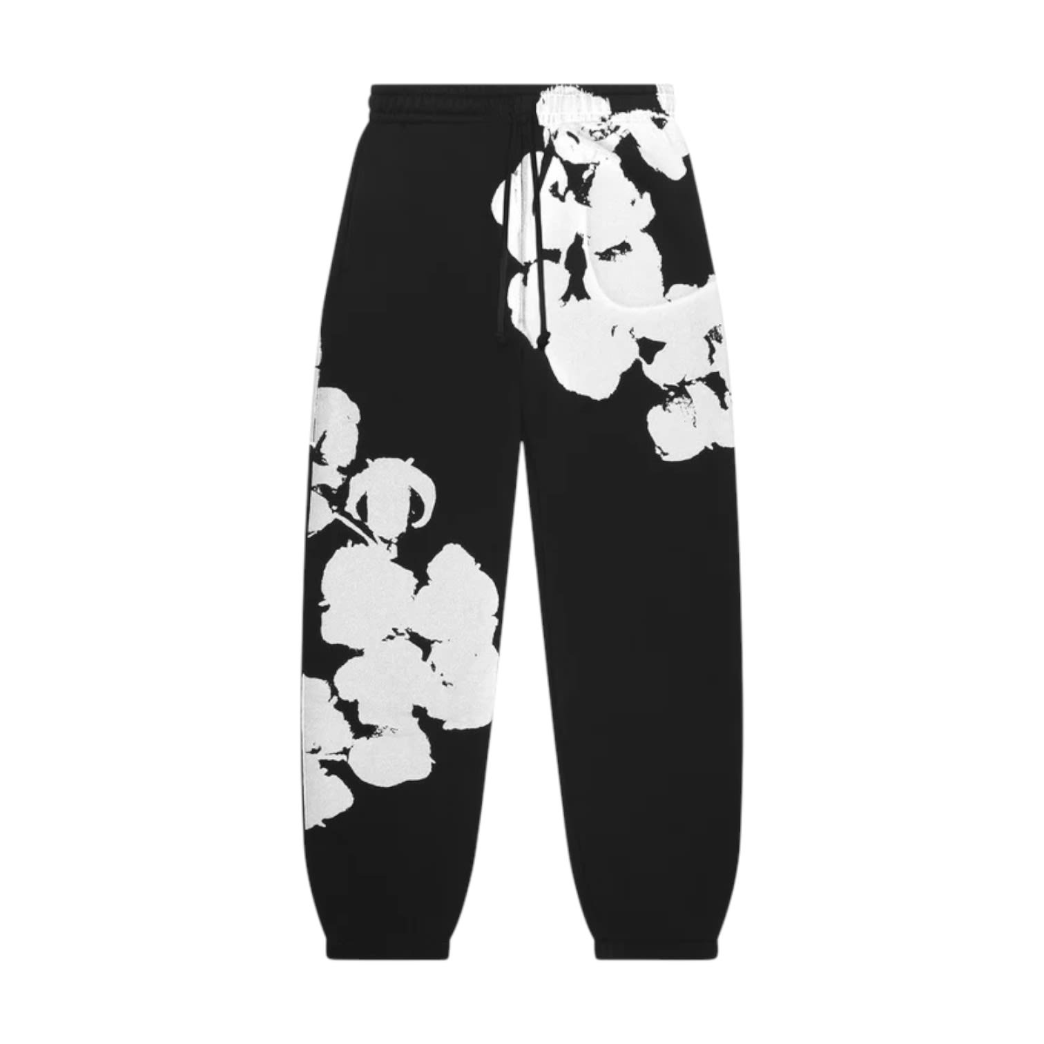 Denim Tears Big Cotton Wreath Sweatpants Black